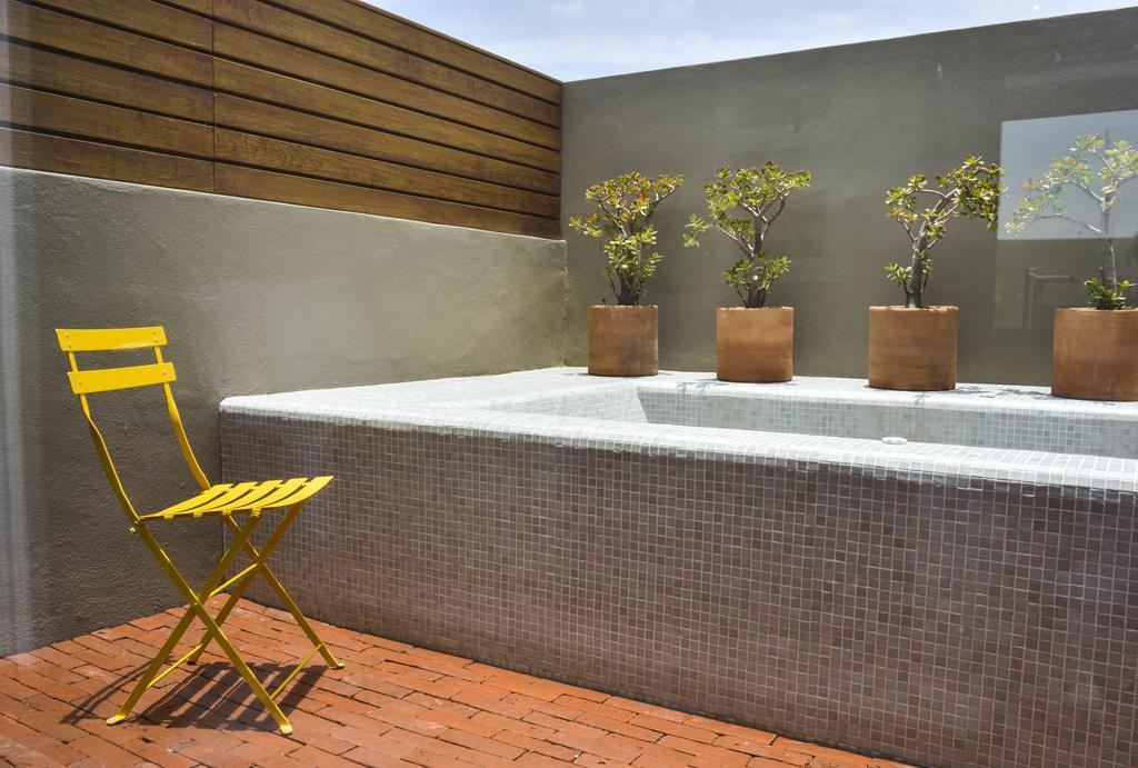 克里欧酒店 克雷塔罗 外观 照片 A rooftop garden